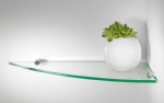 Corner Glass Shelves