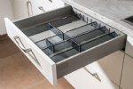Drawer System Grey Tempered Glass